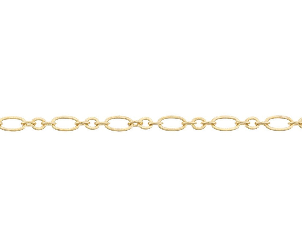 JewelrySupply 2.5mm Gold Plated Figaro Chain (Priced per Foot)